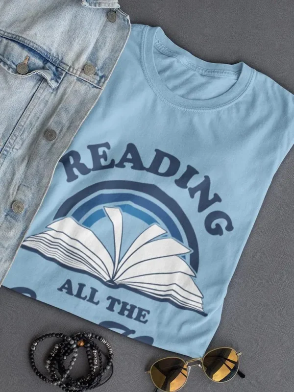 All The Cool Kids Read T-shirt -SmartPrintsInk Designs - Image 3