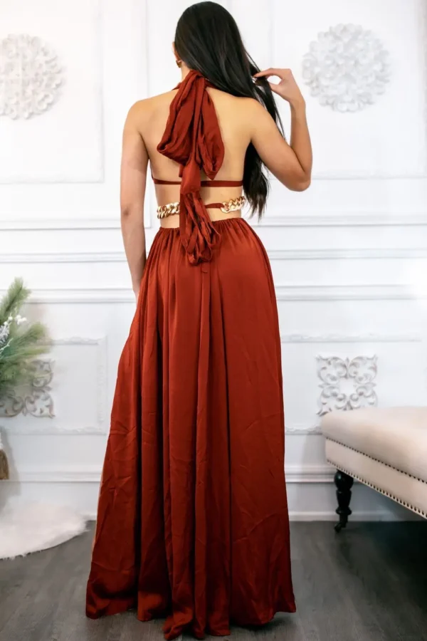 Extravaganza Cut Out Maxi with Side Slits Dress - Image 7