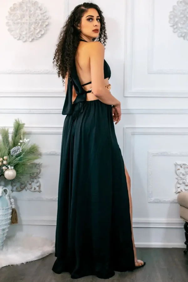 Extravaganza Cut Out Maxi with Side Slits Dress - Image 12