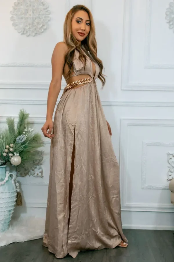 Extravaganza Cut Out Maxi with Side Slits Dress - Image 16