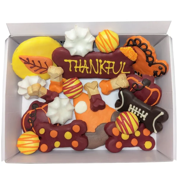 Thankful Themed Dog Treats Gift Box - Image 2