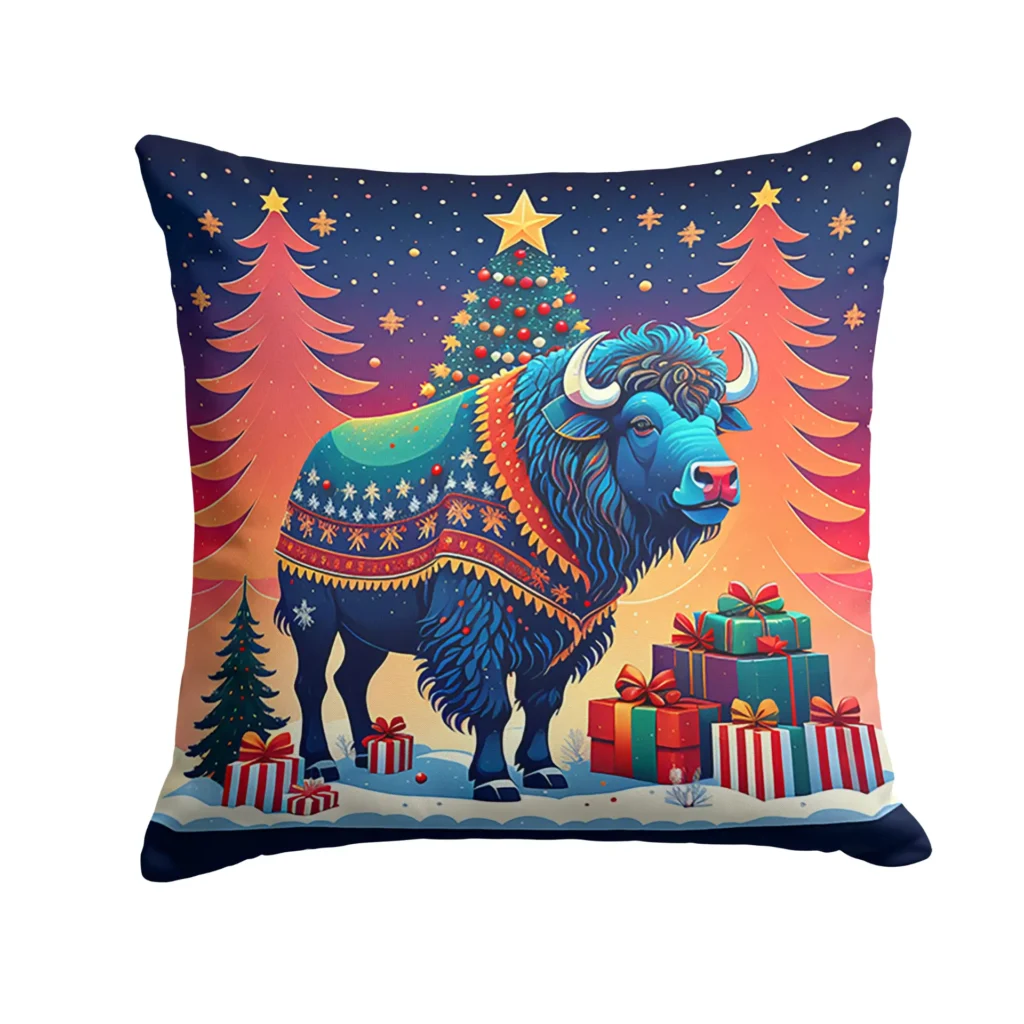 Buffalo Christmas Throw Pillow: The Perfect Holiday Gift Idea