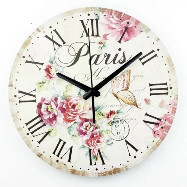 Vintage home decor paris wall clock - Image 2